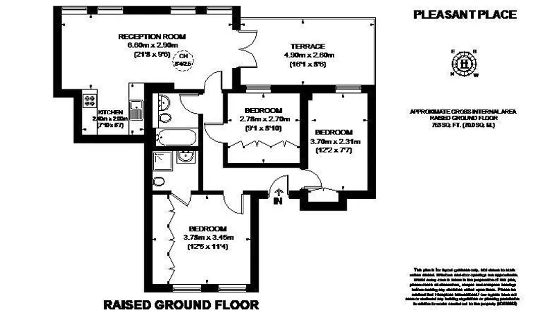 Floorplan 1 for Pleasant Place London N1