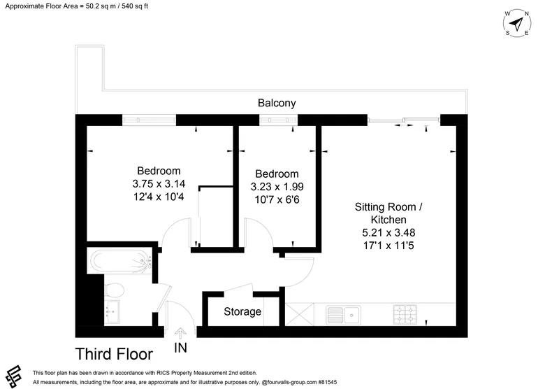 Floorplan 1 for Smeaton Court, Hertford, SG13