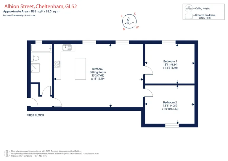 Floorplan 1 for Albion Street Cheltenham GL52
