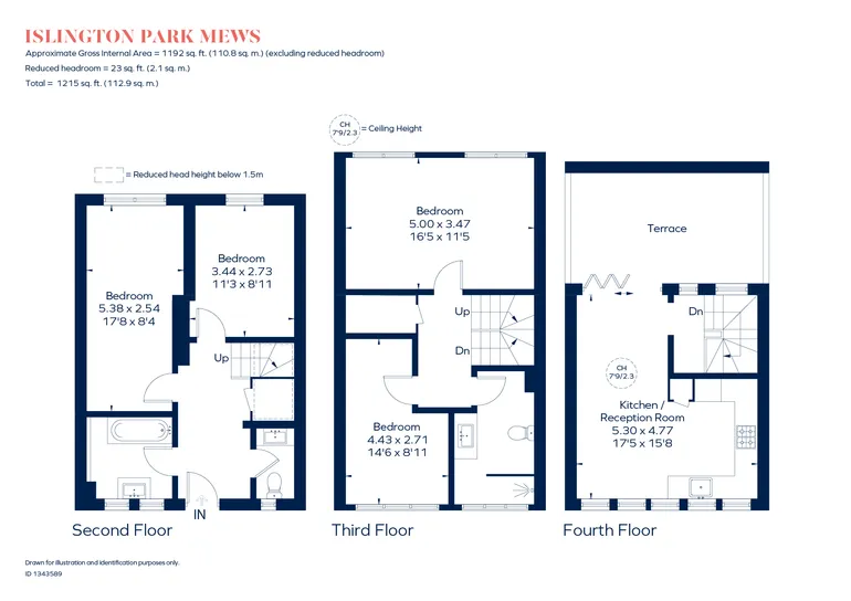 Floorplan 1 for Islington Park Mews, London, N1