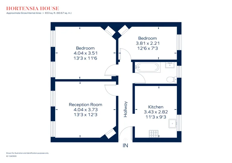 Floorplan 1 for Hortensia Road, London, SW10