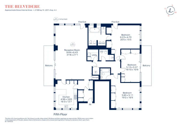 Floorplan 1 for Chelsea Harbour, London, SW10