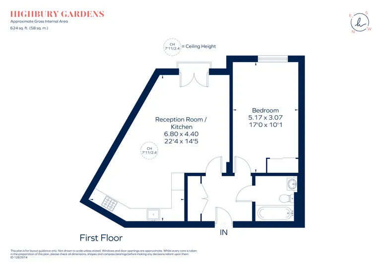 Floorplan 1 for Holloway Road London N7