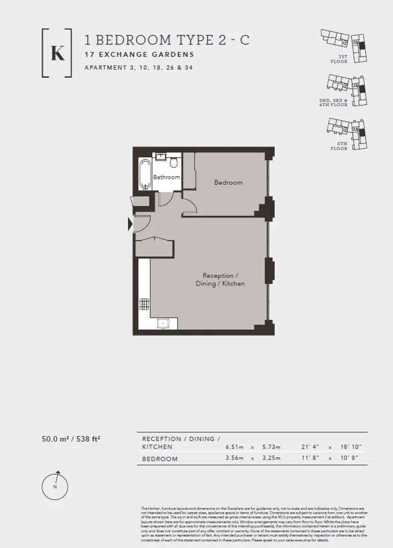Floorplan 1 for Exchange Gardens, London, SW8