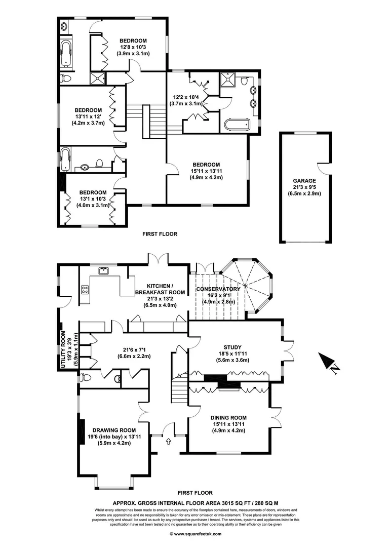Floorplan 1 for Ashley Road, Walton-on-Thames KT12