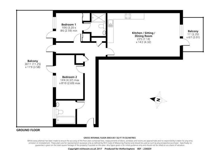 Floorplan 1 for Metropolitan Station Approach, Watford, WD18