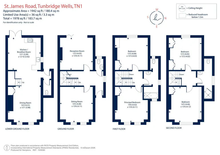 Floorplan 1 for St. James Road, Tunbridge Wells, TN1
