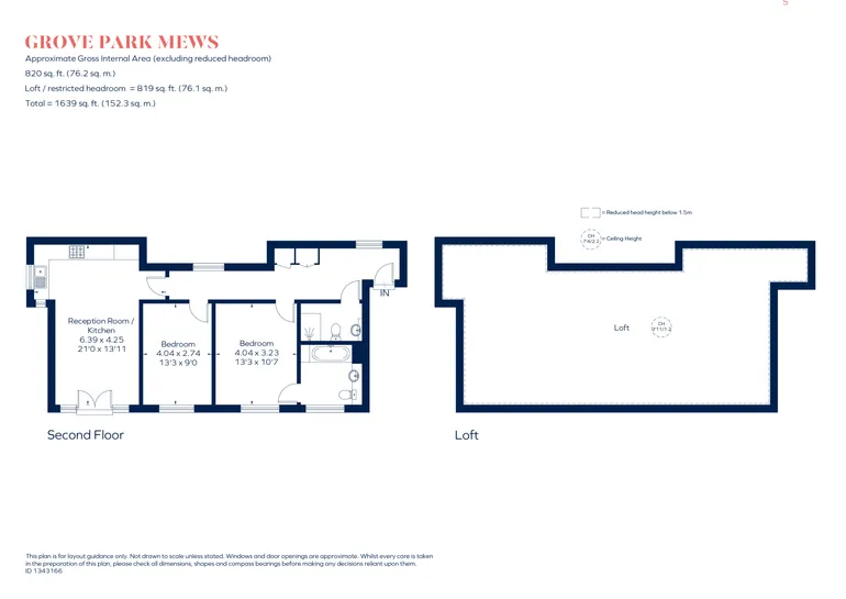 Floorplan 1 for Grove Park Mews, London, W4