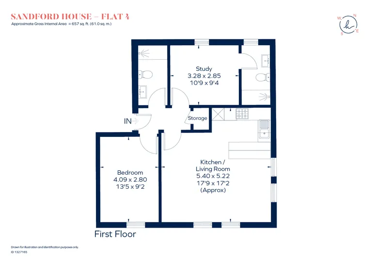 Floorplan 1 for Claremont Road, Teddington, TW11