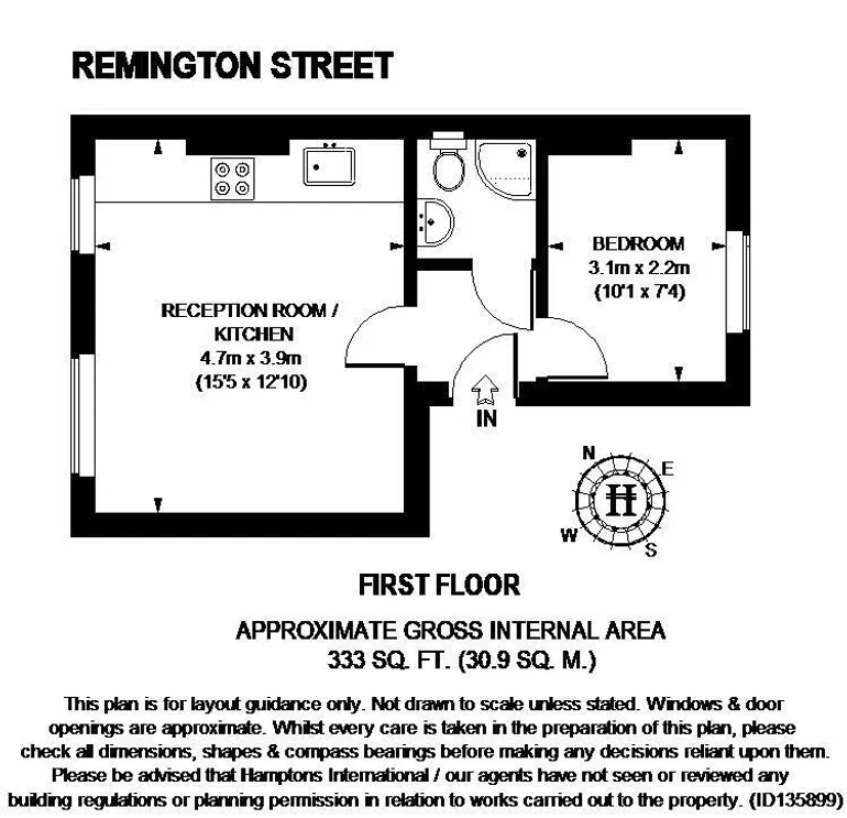 Floorplan 1 for Remington Street London N1