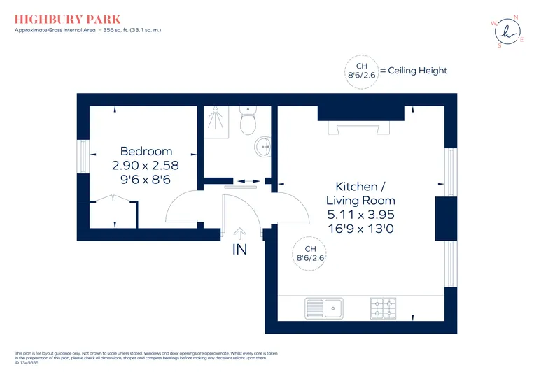 Floorplan 1 for Highbury Park London N5