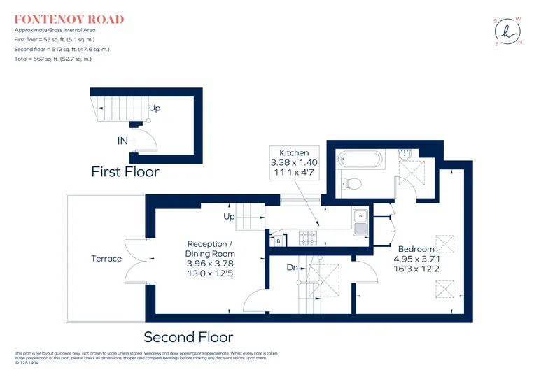 Floorplan 1 for Fontenoy Road London SW12