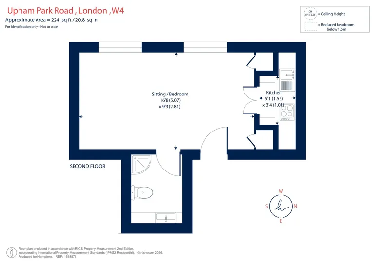 Floorplan 1 for Upham Park Road London W4