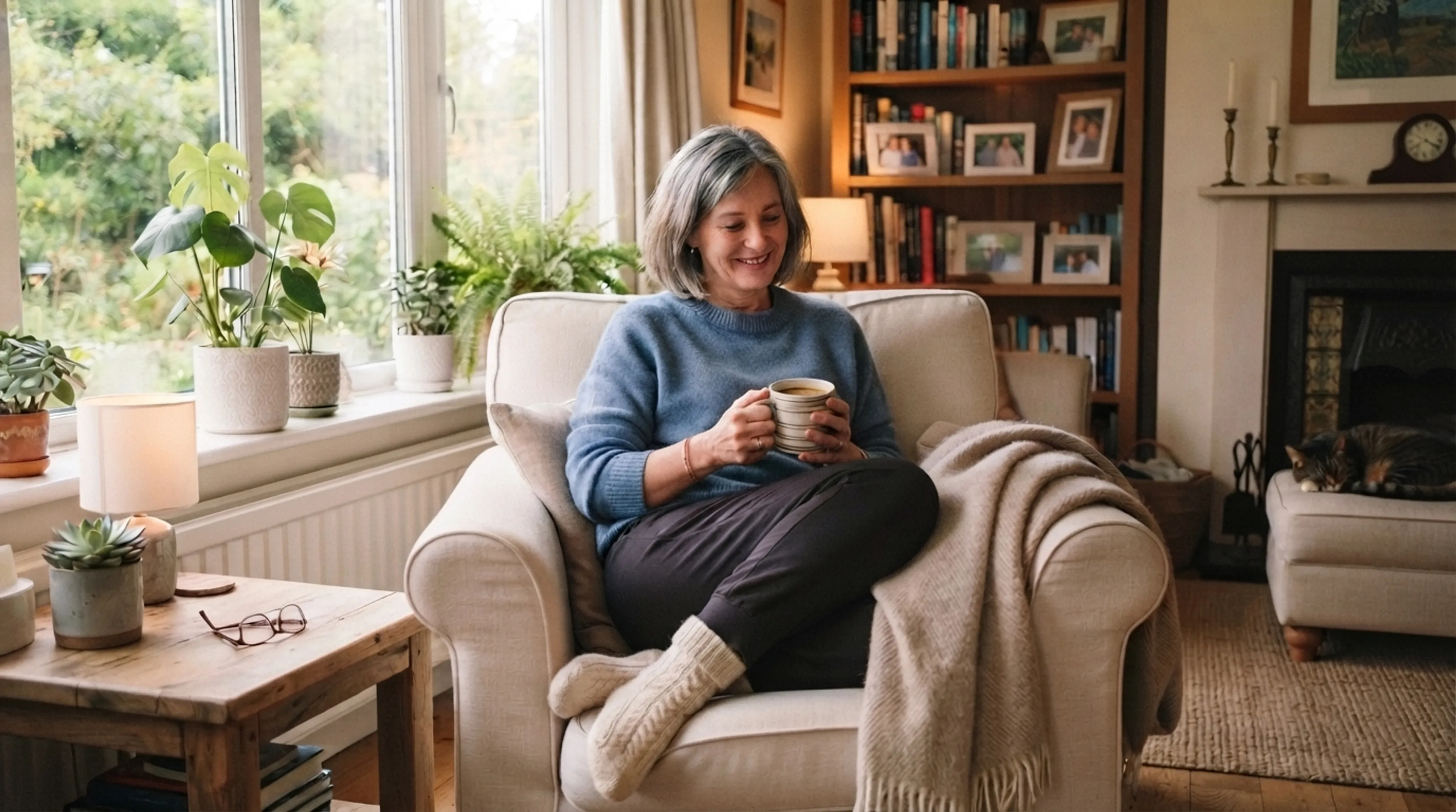 https://mr3.homeflow-assets.co.uk/files/media/image/0000/0000/f669c9fa3c229b72c9b527d24f2471e1/Middle_aged_woman_relaxing_home_202607201254.jpeg