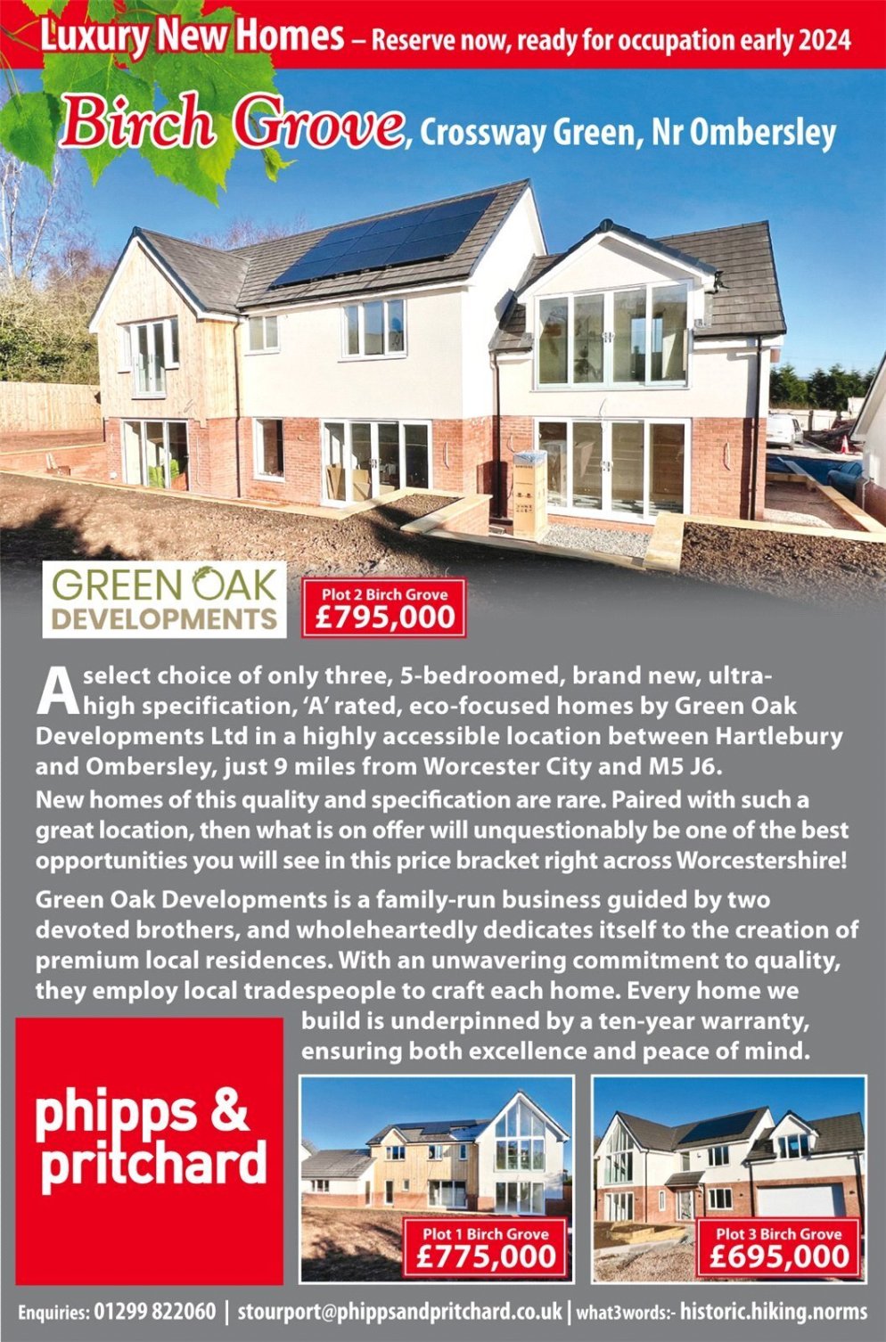 5 bedroom property for sale in Between Hartlebury and Ombersley