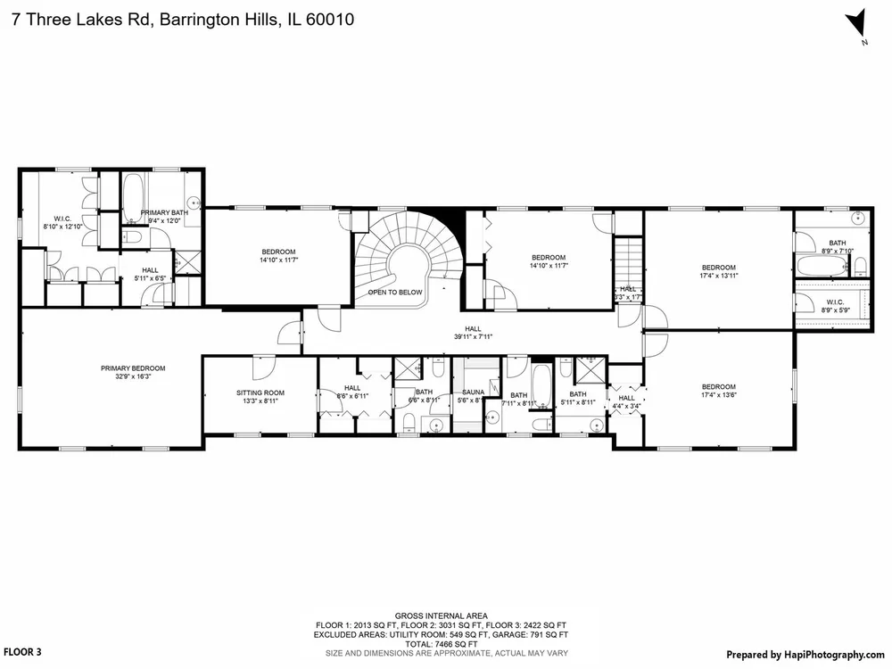 7 3 Lakes Rd, Barrington Hills, IL 60010