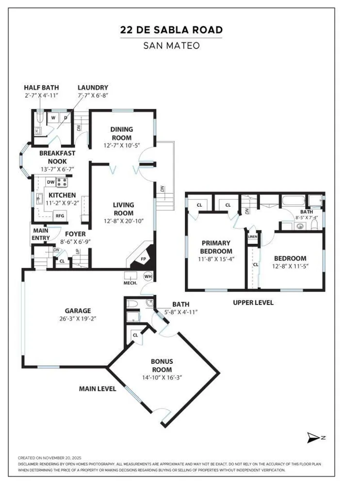 22 De Sabla Rd, San Mateo, CA 94402