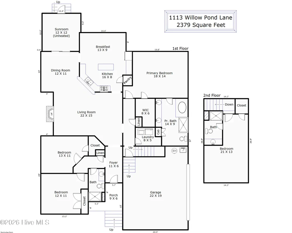 1113 Willow Pond Ln, Leland, NC 28451-7450