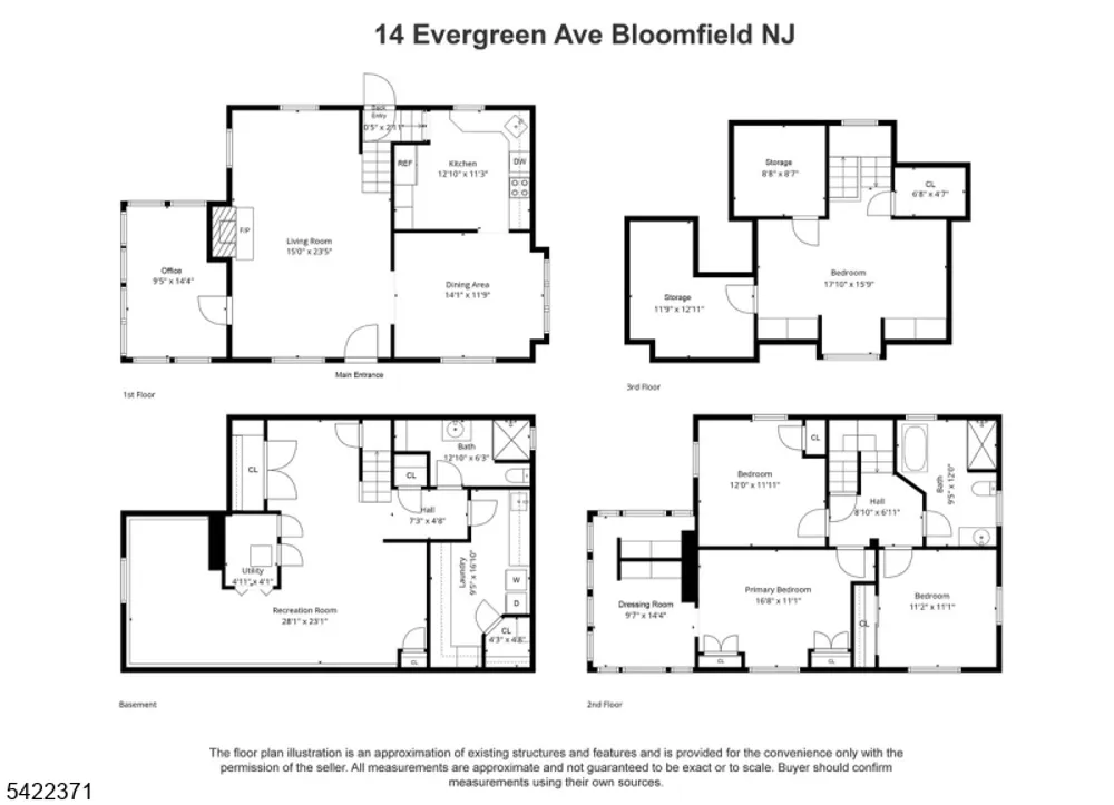 14 Evergreen Ave, Bloomfield, NJ 07003