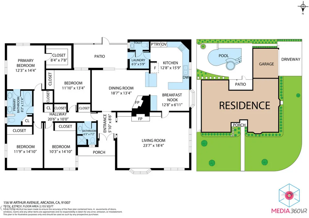 156 W Arthur Ave, Arcadia, CA 91007