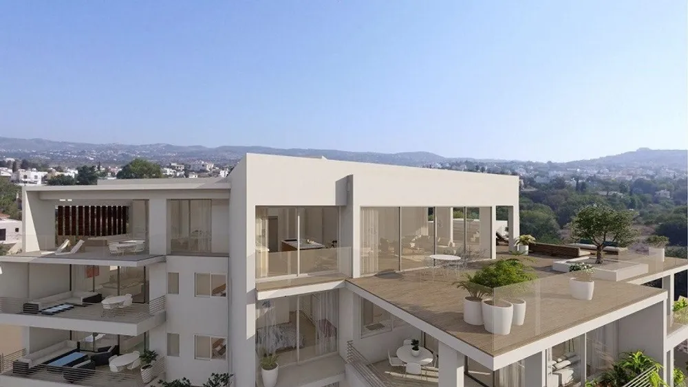 2 Bedroom Penthouse with Panoramic views : Konia, Pafos area, Konia