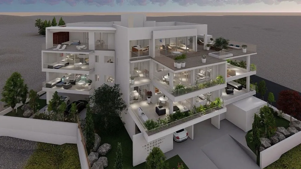2 Bedroom Penthouse with Panoramic views : Konia, Pafos area, Konia