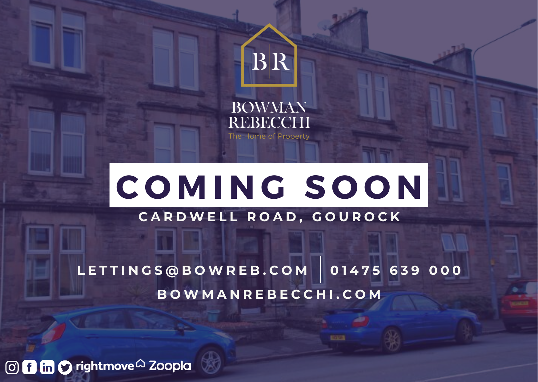 Coming Soon Flat 2/2, 46 Cardwell Road, Gourock Bowman Rebecchi Letting
