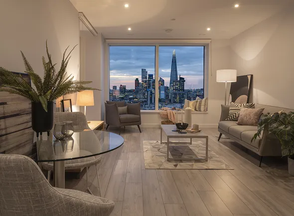 Momento Elephant and Castle 2 bedroom living area