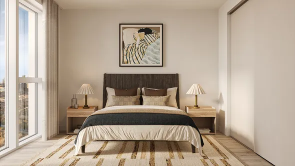 Momento Stratford 1 bed bedroom