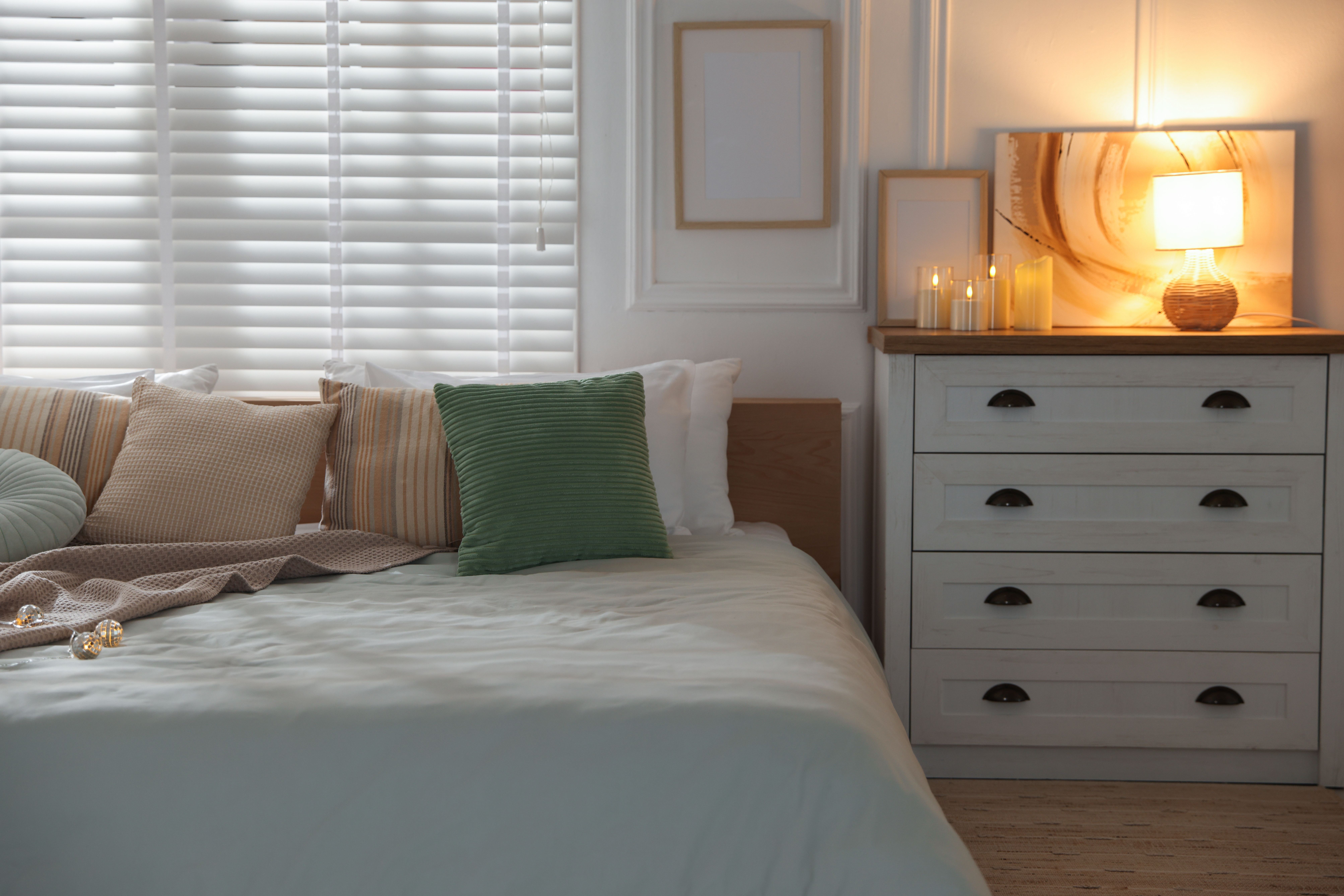 Splurge on your bedding and pillows 